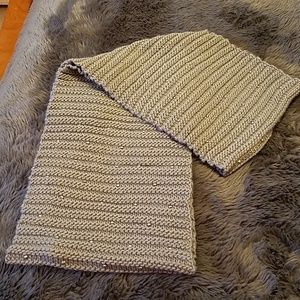 Grey Knitted Infinity Scarf